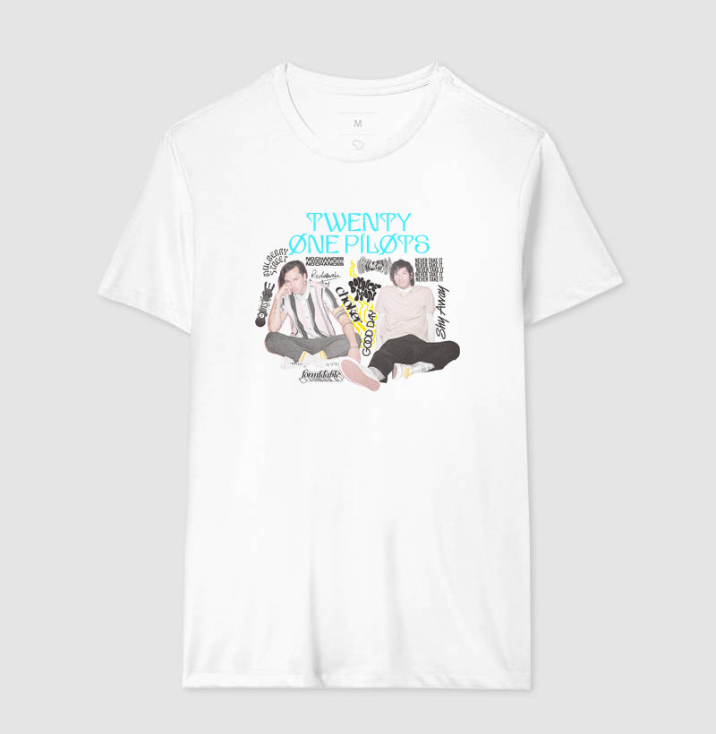 Camiseta Scaled And Icy - Twenty One Pilots - Branca
