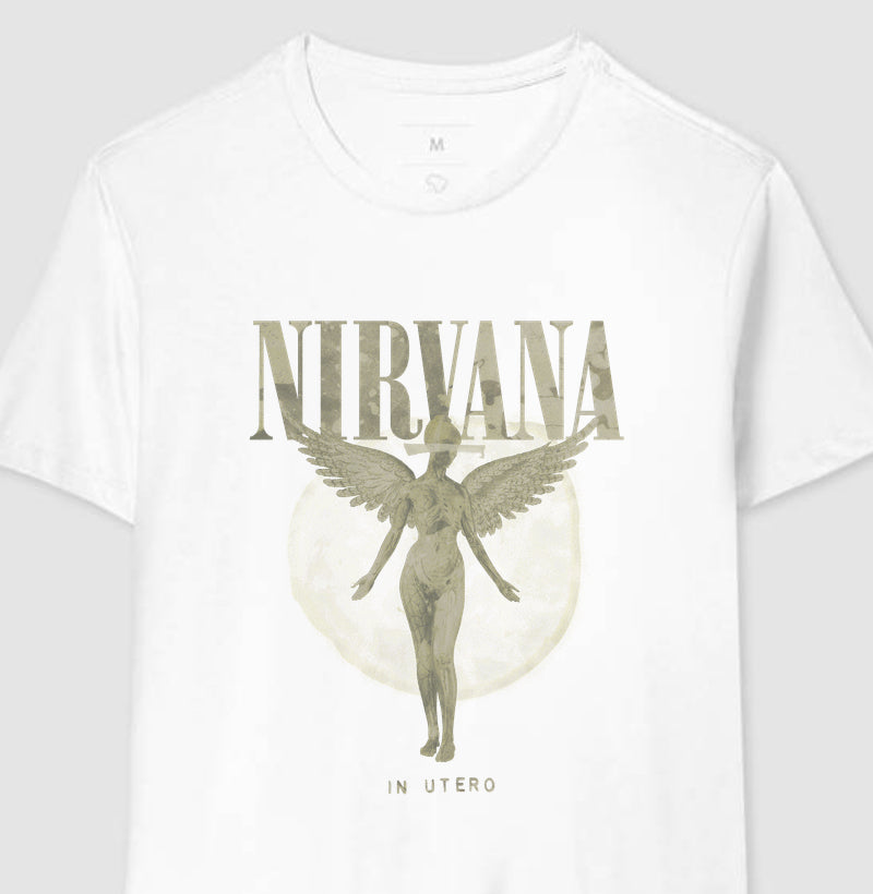 Camiseta In Utero - Nirvana - Branca