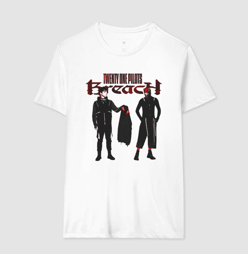 Camiseta Breach Branca - Twenty One Pilots