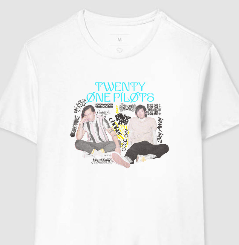 Camiseta Scaled And Icy - Twenty One Pilots - Branca