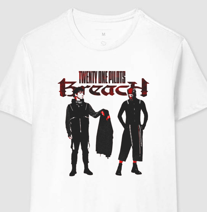 Camiseta Breach Branca - Twenty One Pilots